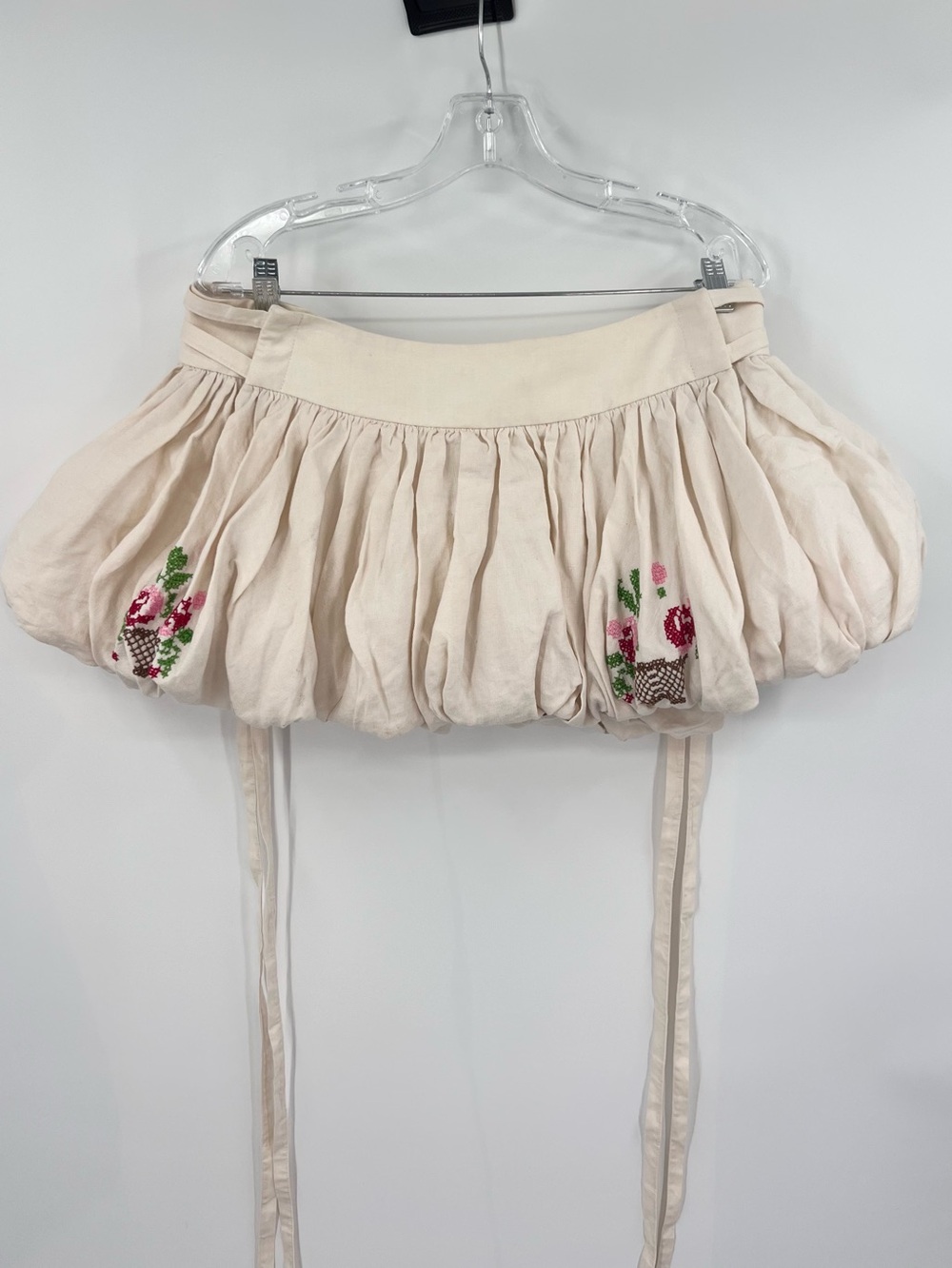 Be Nina bubble mini skirt embroidered M